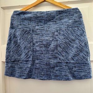 Blue twill skirt size L